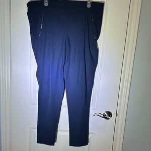 Navy Alexa Stretch Tapered Pants